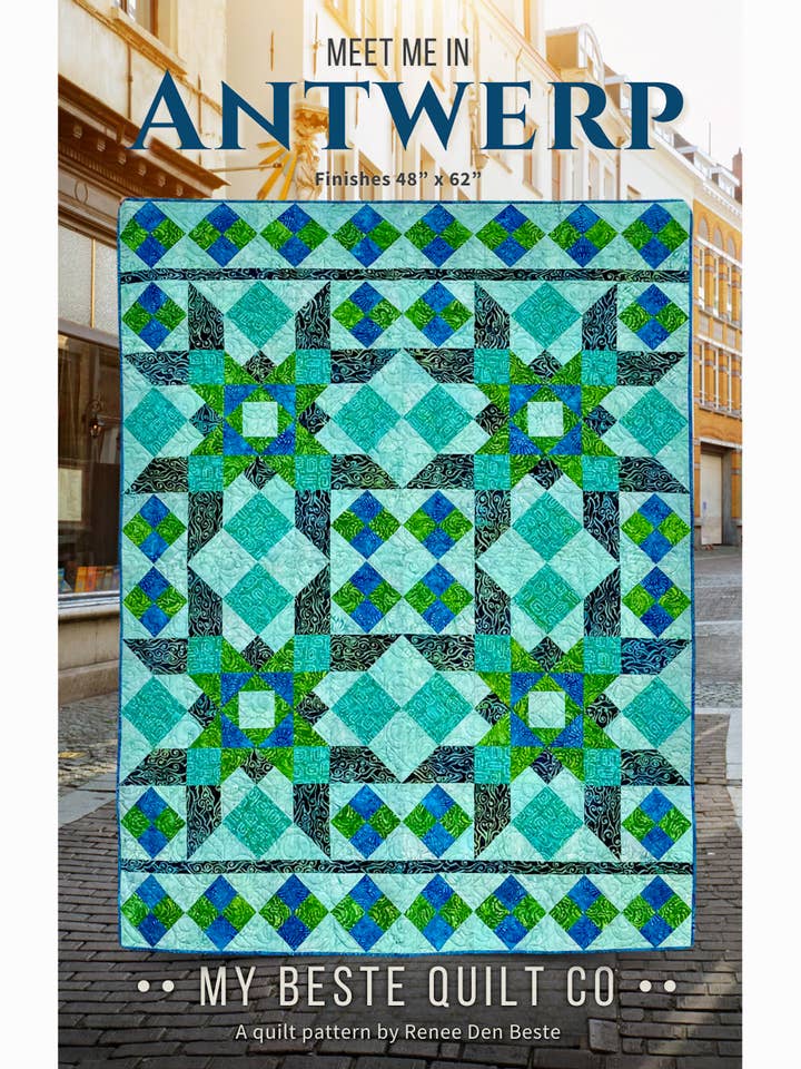 Motif de courtepointe : Rendez-vous à Anvers pour la vente par My Beste Quilt Co