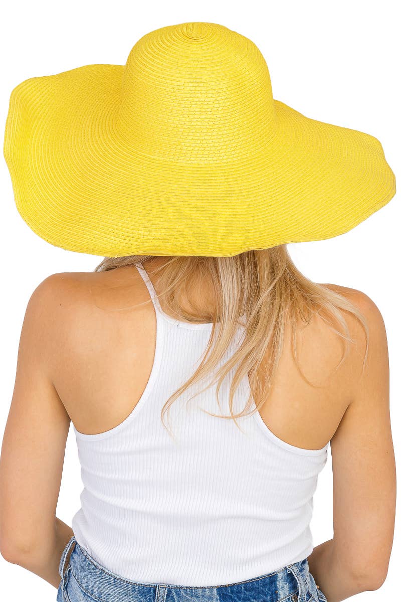 Cap Zone - Wholesale Straw Hat - Women's - Wire Brim Straw Beach Sun Hat61