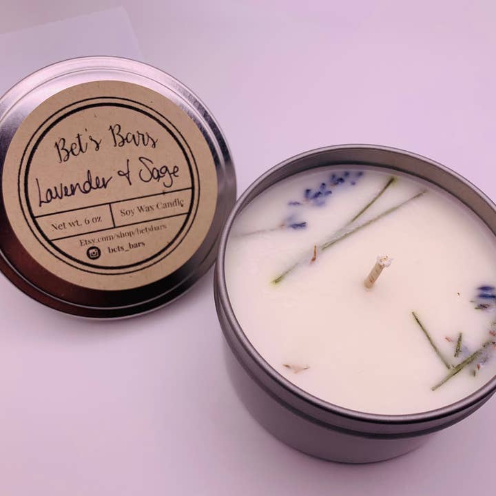 Bet's Bars - Wholesale Travel Candles - Botanical Sprinkled Soy Wax Candles19