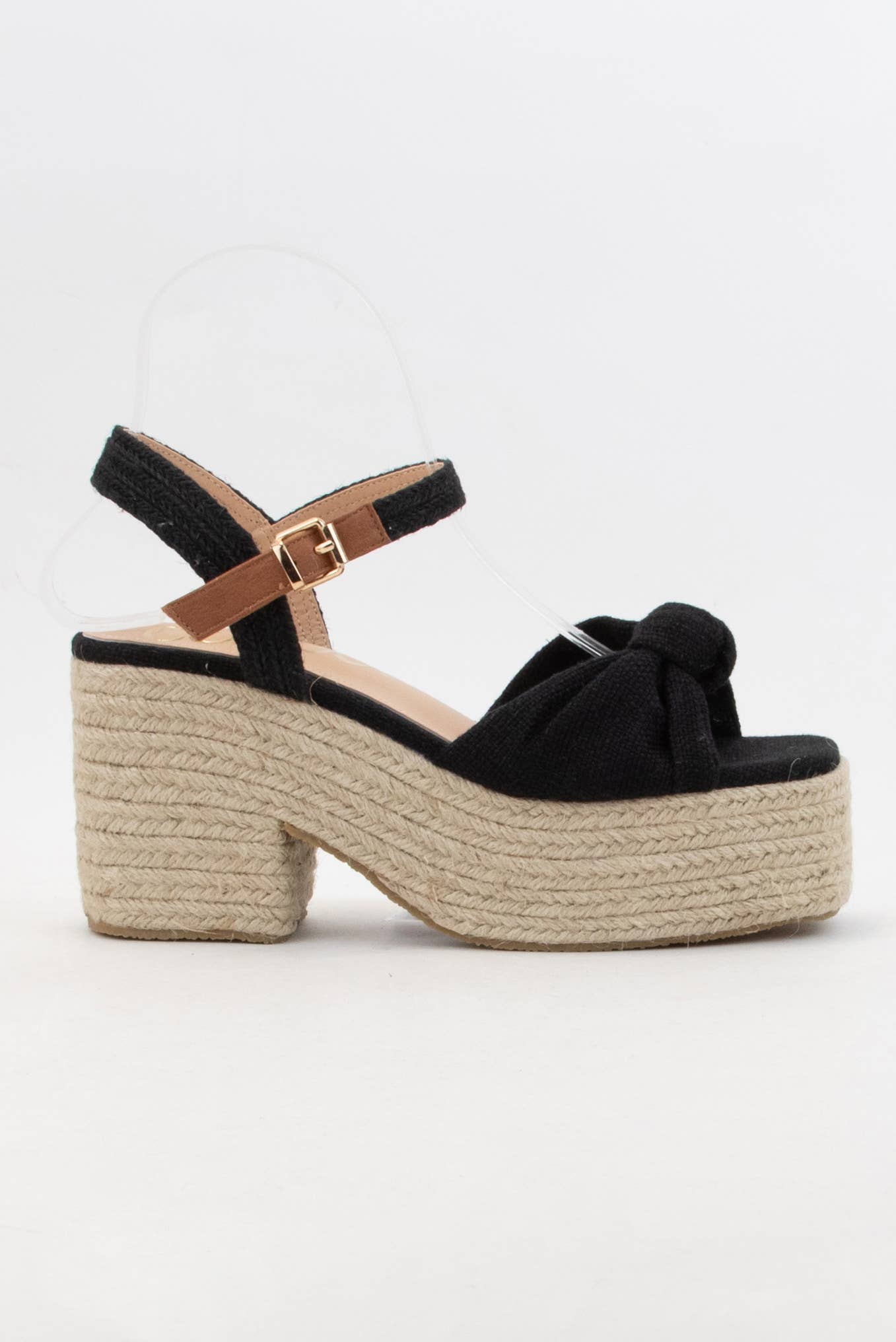 CCOCCI - Vendita all'ingrosso Scarpe con plateau - Donna - ESPADRILLAS SPESSE CON TOMAIA ANNODATA IN LINO PALMER, TACCO PLATEAU14