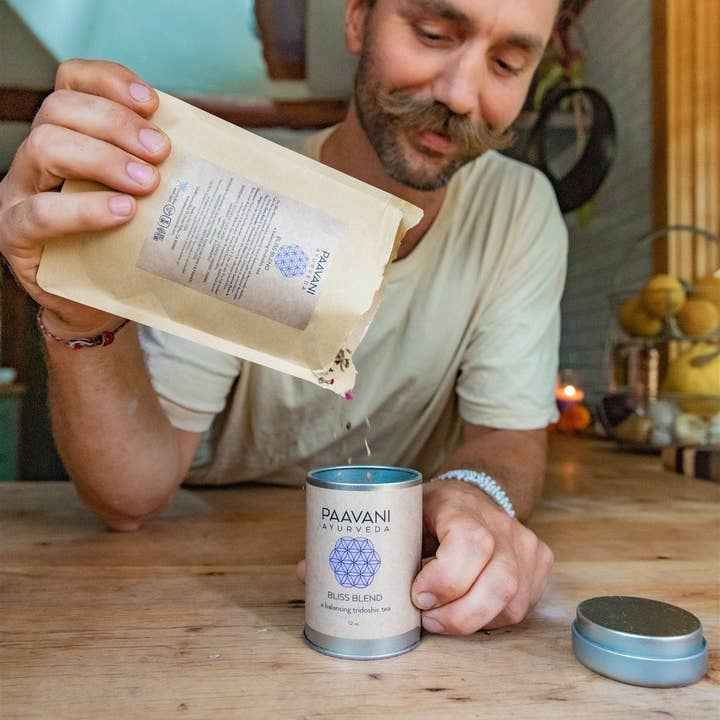PAAVANI Ayurveda – Großhandel Gesundheits-/Entgiftungstee – Bliss Blend | Tridosha-Tee für Entspannung & Harmonie5