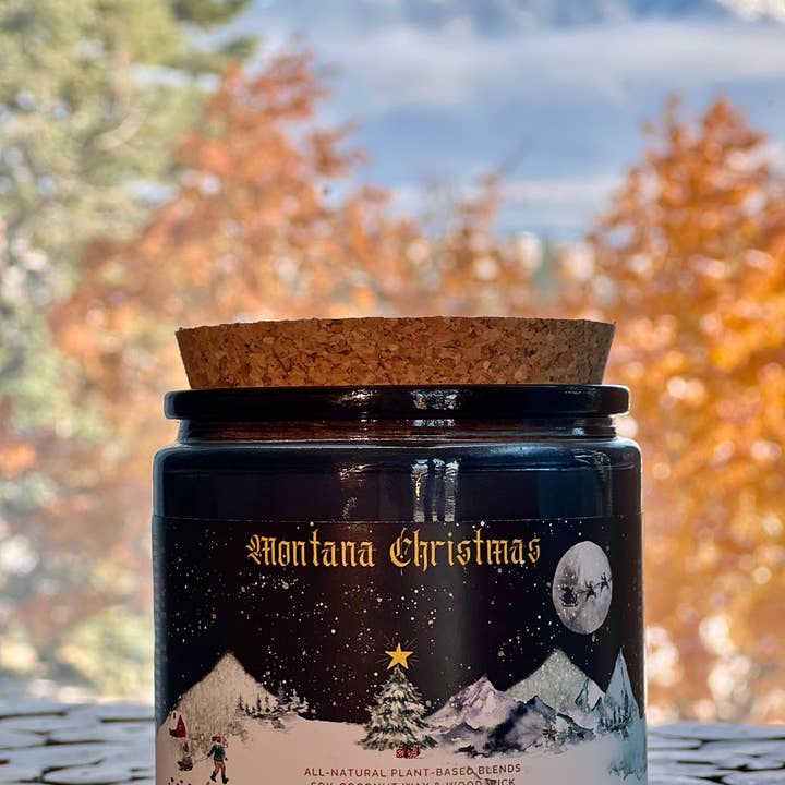 The Sacred Wild Candle Co - Wholesale Jar/Filled Candle - Montana Christmas Candle