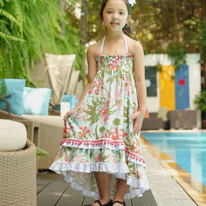 Robe/jupe Hawaï verte IBIZA pour la vente par La Faute A Voltaire