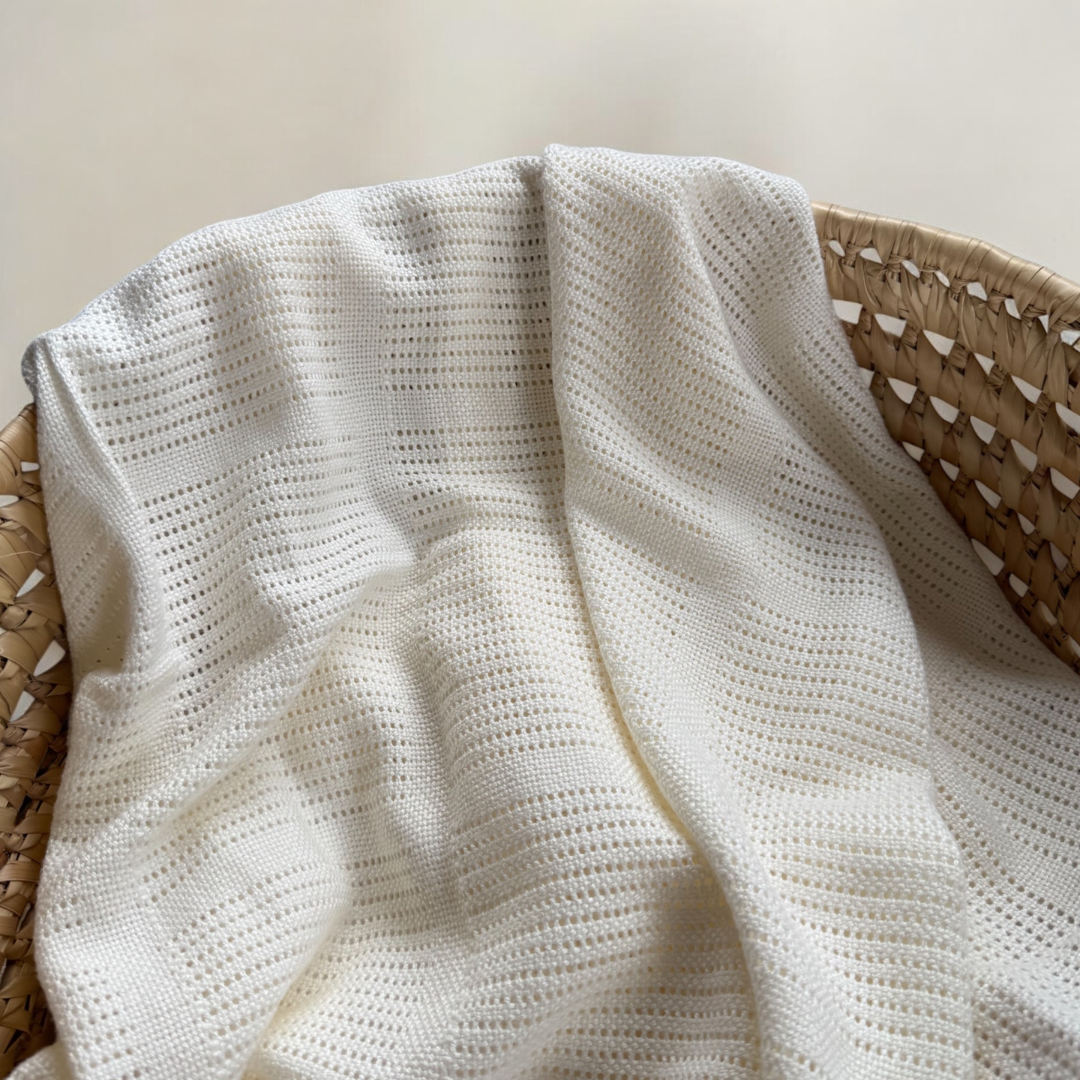 Muslinz - MerryGoRoundUK Ltd - Wholesale Security/Cuddle Blanket - Baby - Greenlane Baby Bamboo Cotton Cellular Blanket5