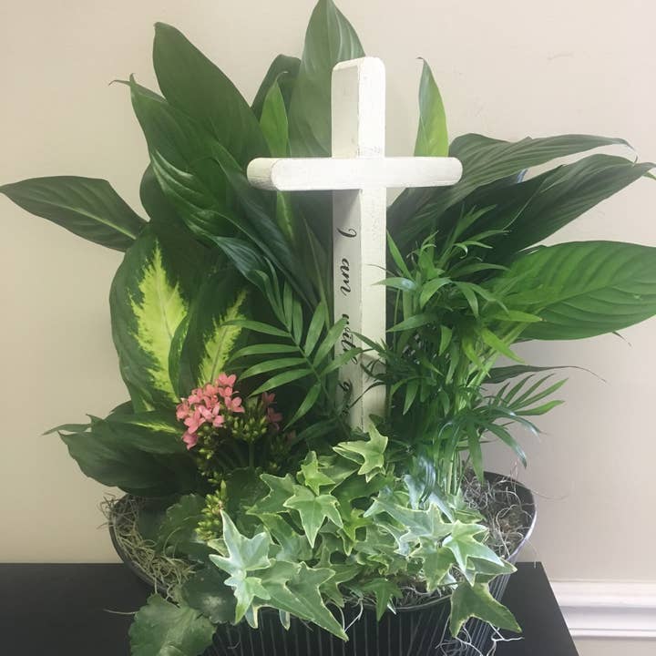 Joshua Jar - Wholesale Desk/Tabletop Sign - White Rustic Thankful Cross - Desk/Tabletop Sign4