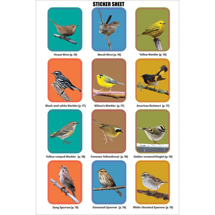 Peter Pauper Press - Wholesale Coloring & Activity Book - Kids & Baby - The Birder's Logbook: A Seek-and-Sticker Book for Budding Ornithologists8