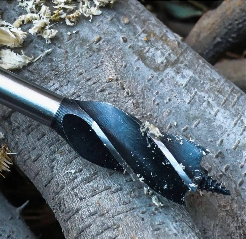 VIGOR - Vendita all'ingrosso Strumento multifunzione - Set da 10 punte multifunzione per sopravvivenza con trapano a mano Scotch Eye in acciaio per bushcraft5