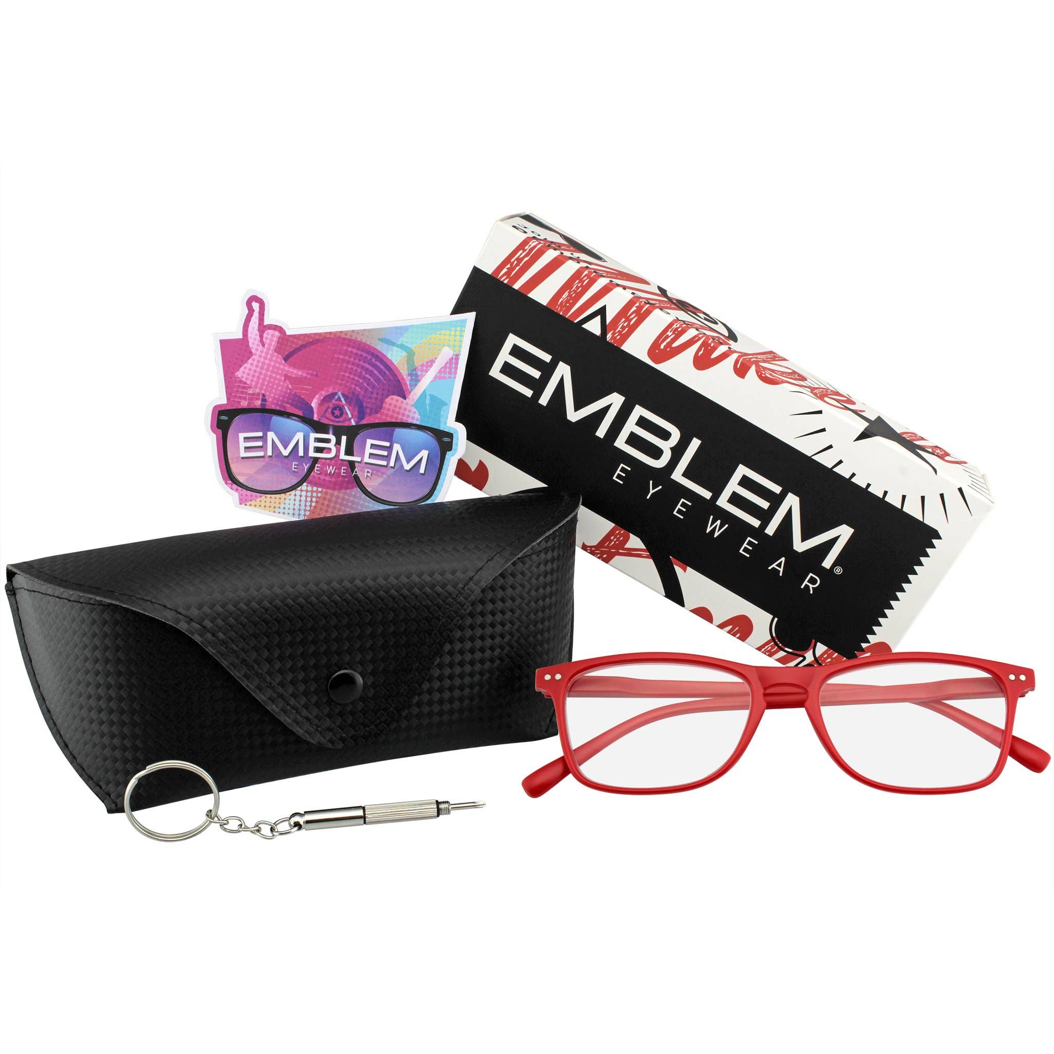 Emblem Eyewear - Venta al por mayor Gafas - Unisex - Gafas de lectura para mujer para hombre cuerno con borde retro lector19