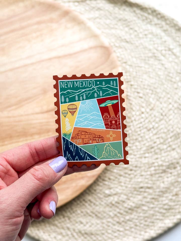 New Mexico Stamp Magnet for wholesale by Nadia Design Co