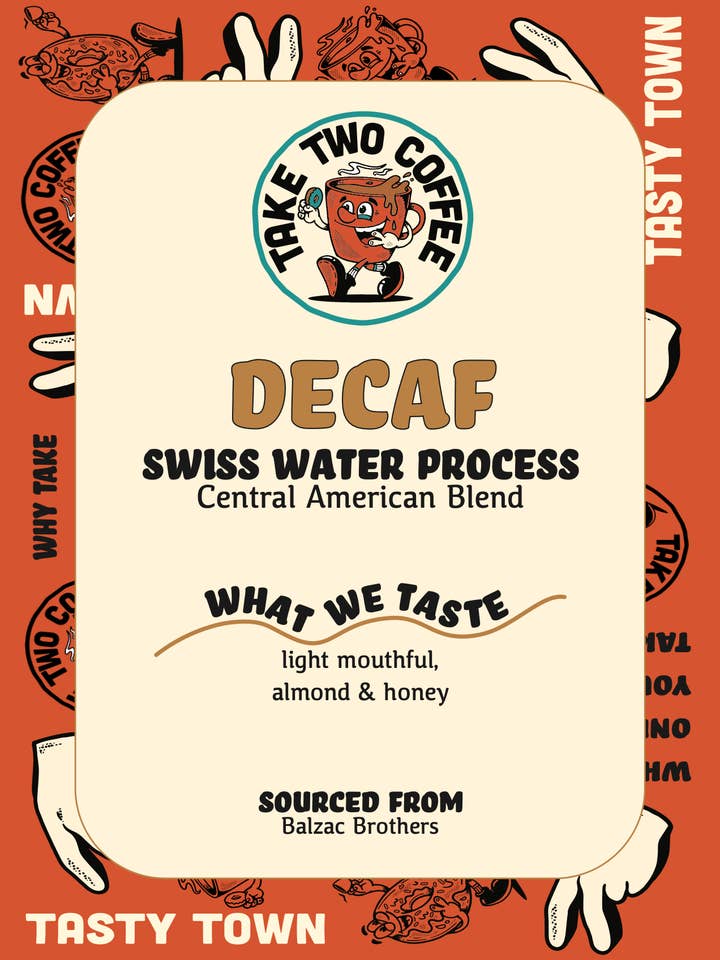 Descafeinamento processado na Suíça por atacado de Take Two Coffee