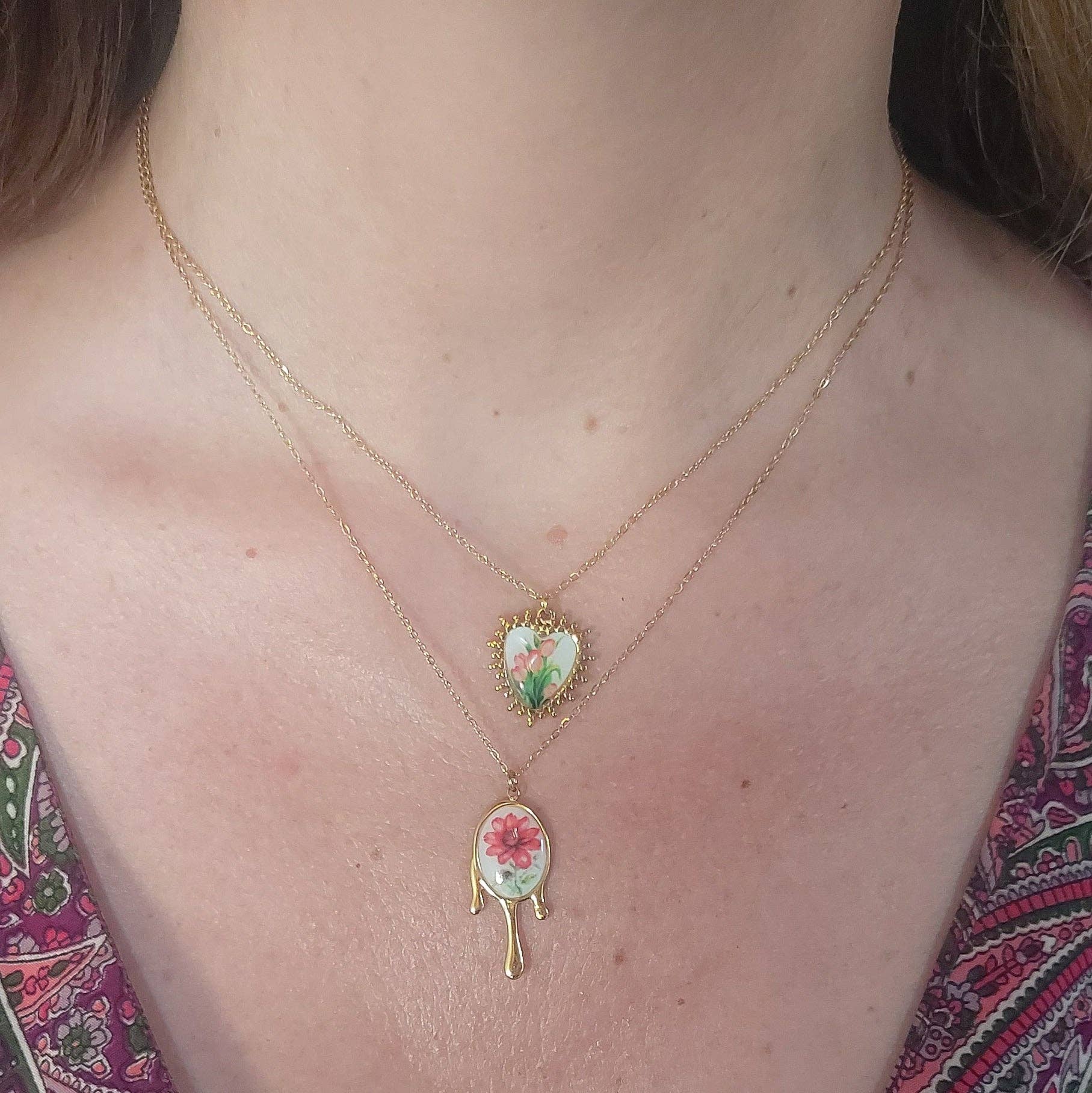 FIORI ORO FLORINE Collana Pendente con fiore - ACCIAIO INOSSIDABILE for wholesale on Faire5