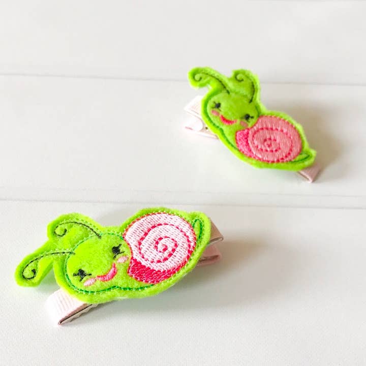 Ensemble de Barrettes à Cheveux Escargot I La Magnolia Enchantée pour la vente par The Enchanted Magnolia