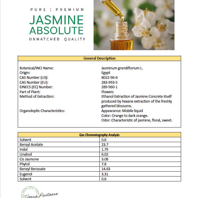 Tijara Partners - Wholesale Essential Oil - Pure Egyptian Jasmine Absolute 5ml – Ready-to-Sell Luxury for Spas, Wellness Centers & Boutiques4