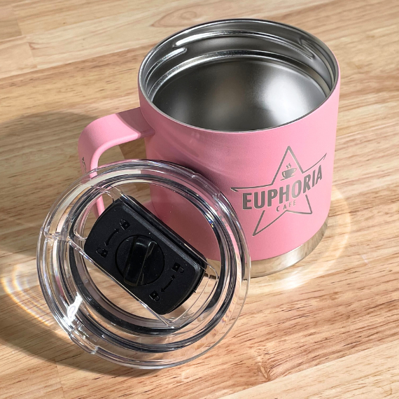 LAMOSE - Wholesale Insulated Mug/Tumbler - Business Logo Custom Engraved Insulated Coffee Mug with Lid 10