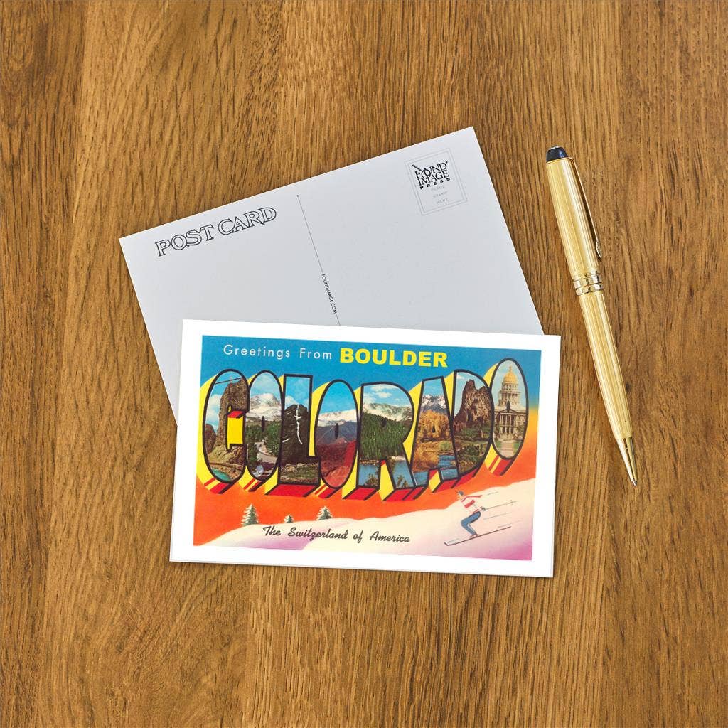 Found Image Press - Vente Cartes postales - Carte postale CO-367 Salutations de Boulder1