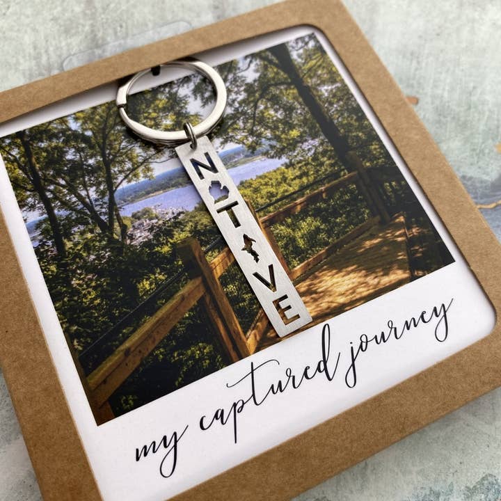 Michigan Native Keychain for wholesale by My Captured Journey
