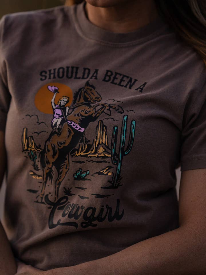 Lil' Grace - Wholesale T-Shirt (Graphic) - Women's - Shoulda Been a Cowgirl T-shirt - Womens