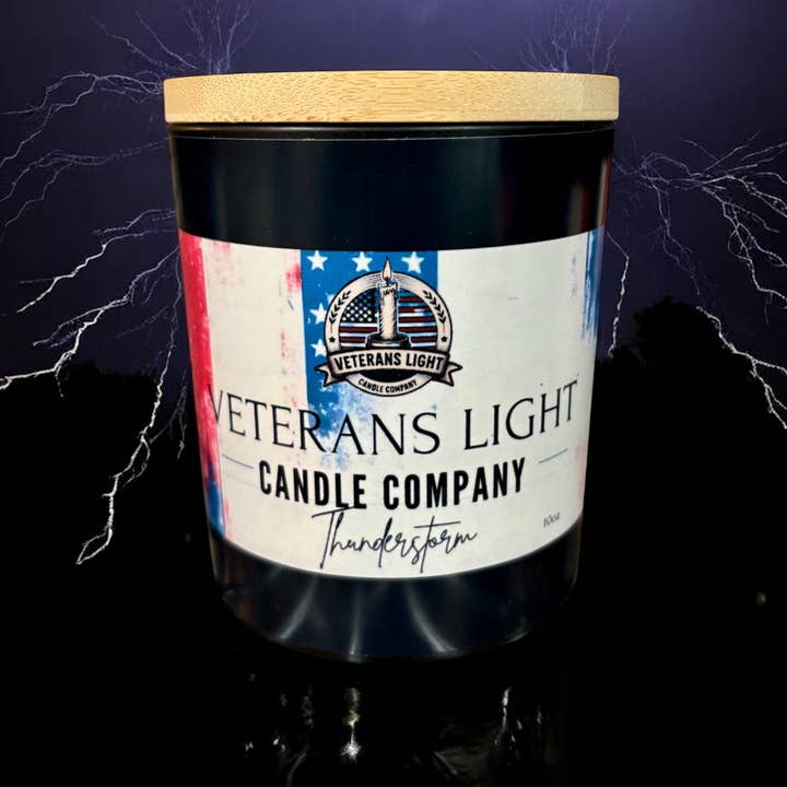 Thunderstorm Candle | Fresh Rain, Ozone & Earthy Scent for wholesale by Veterans Light Candle Company