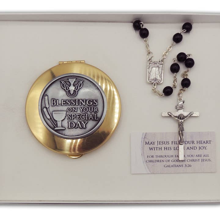 Restored Order Rosary Gift Set for Boy for wholesale by Abbey + CA Gift