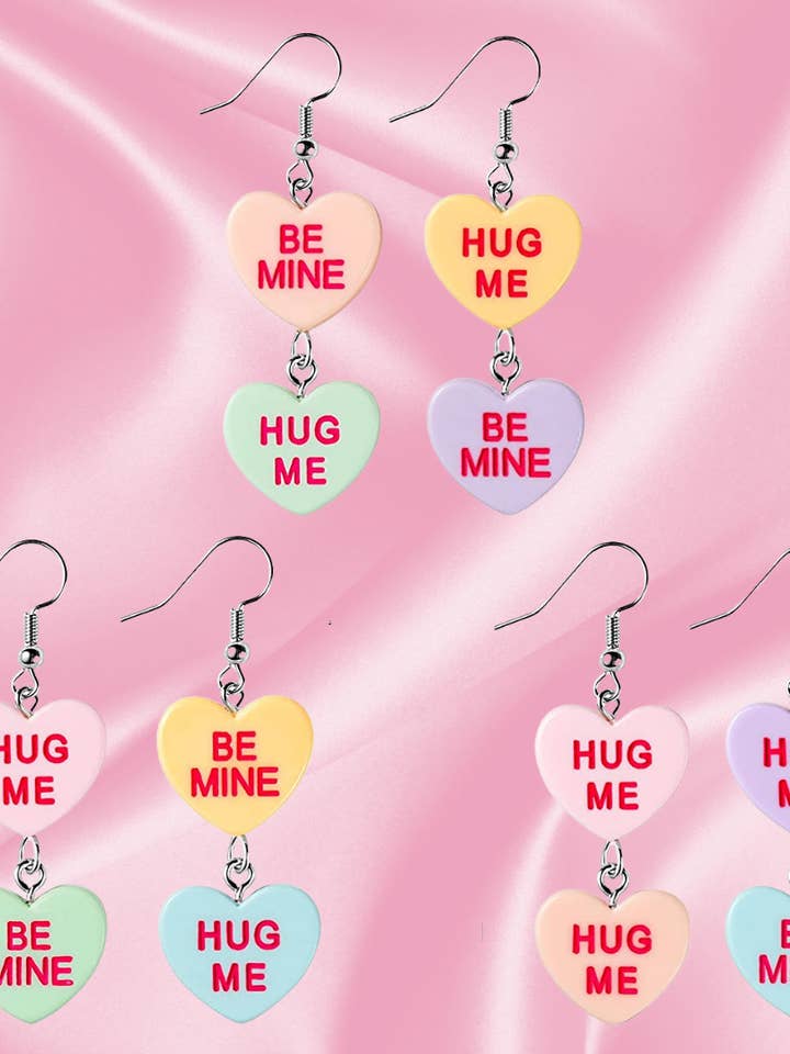 Valentinsdag Øreringe Hjerte Øreringe Pastel Øreringe for engroshandel hos Alien Bratz