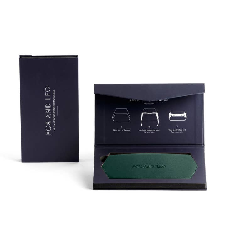 FOX AND LEO - Wholesale Eyewear cases & holders – Women's - Fox and Leo glasses case - Forest9