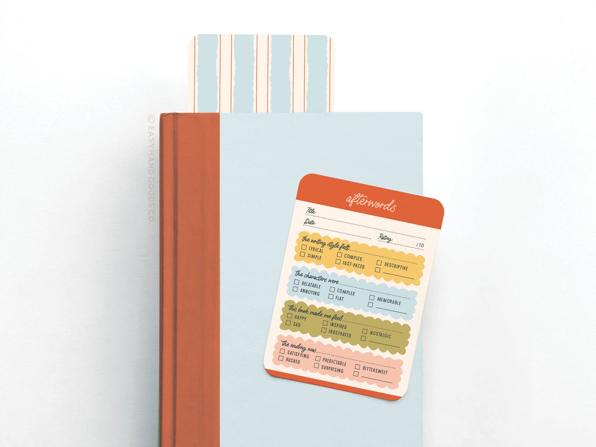 Easyhand Goods – formerly Onderkast - Wholesale Bookmark - Afterwords Book Review Card Set3
