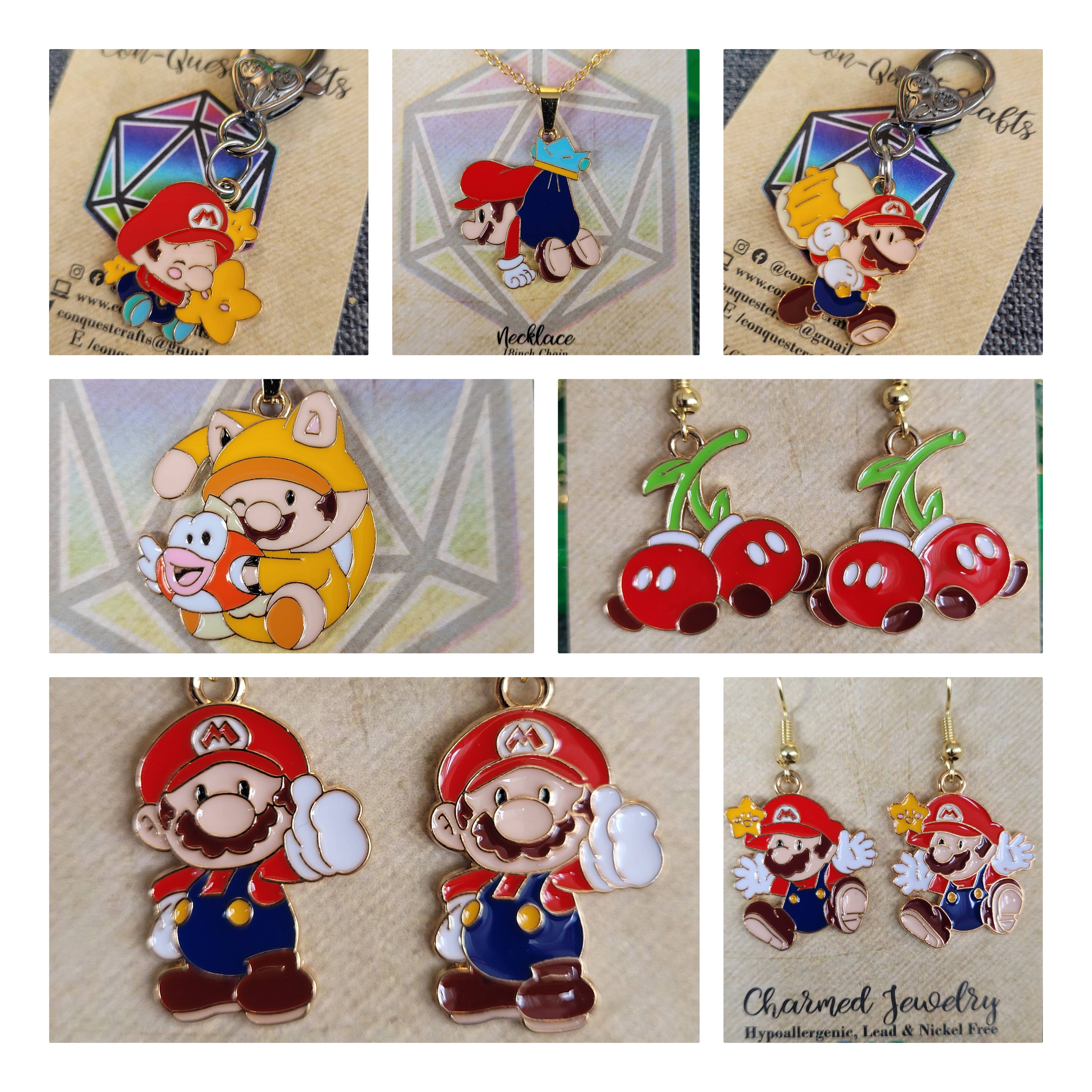 Con-Quest Crafts - Wholesale Jewelry Set - Video Game Inspired Super Mario Jewelry & Accessories4