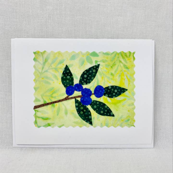 Maine Hill Studio - Wholesale Everyday Greeting Card - Blueberries Card