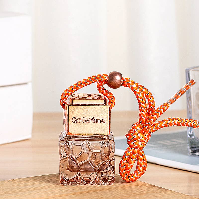 Candles Meta - Wholesale Car Freshener - Unisex - 8ml Rose Gold Lid Water Cube Car Perfume Empty Bottle8