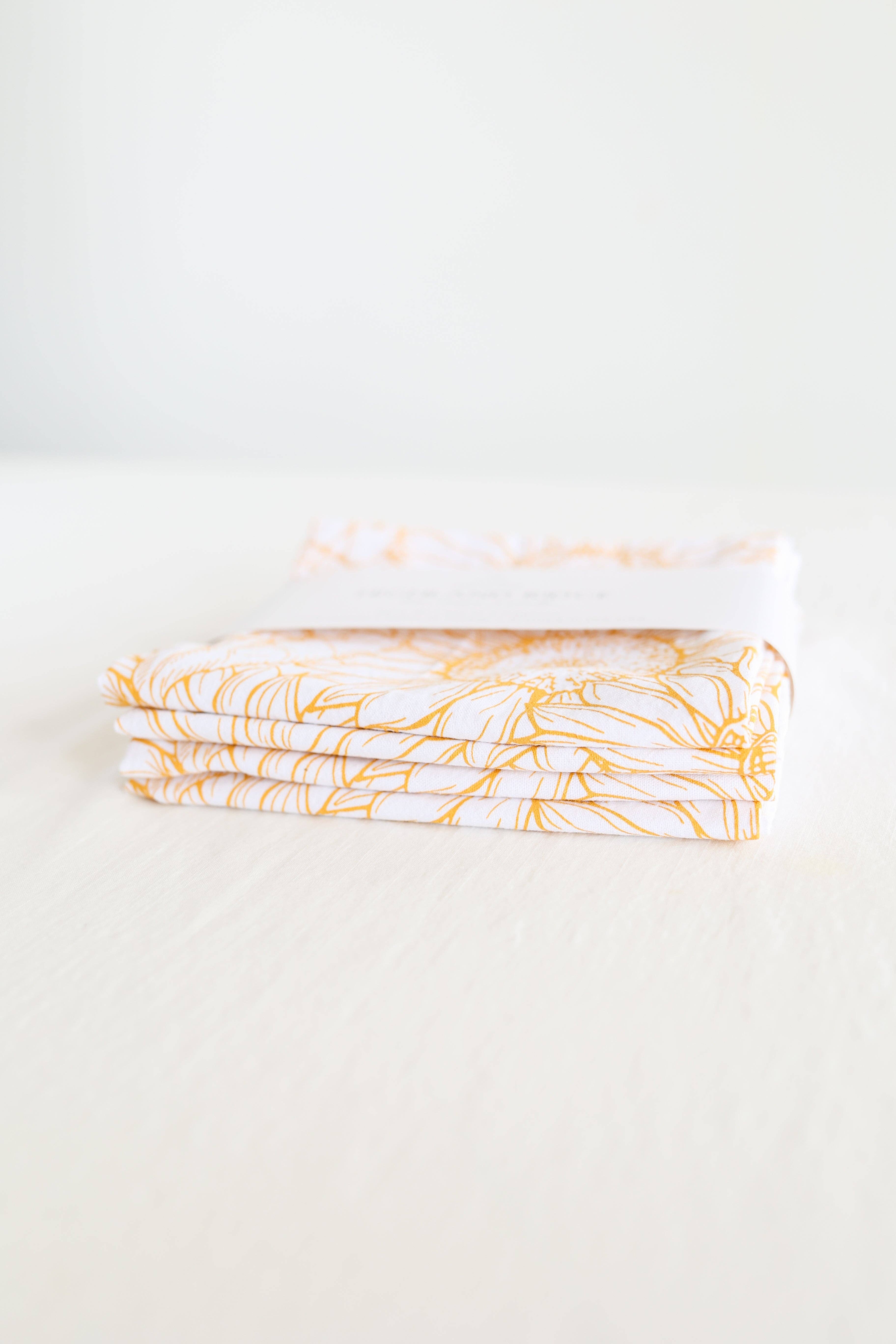 Highland Ridge  |  Handmade Home Decor – wholesale Dinner & cloth napkin – Sunflower Garden Napkins Set of 46