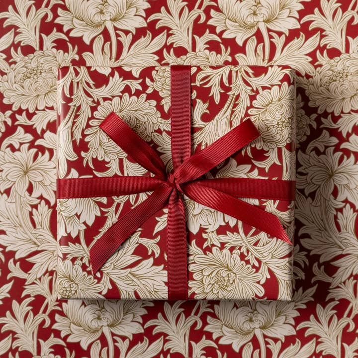 William Morris Wrapping Paper Gift Red Cream Wrapped and other Purchase Wholesale william morris. Free Returns & Net 60 Terms on Faire trending on Faire.