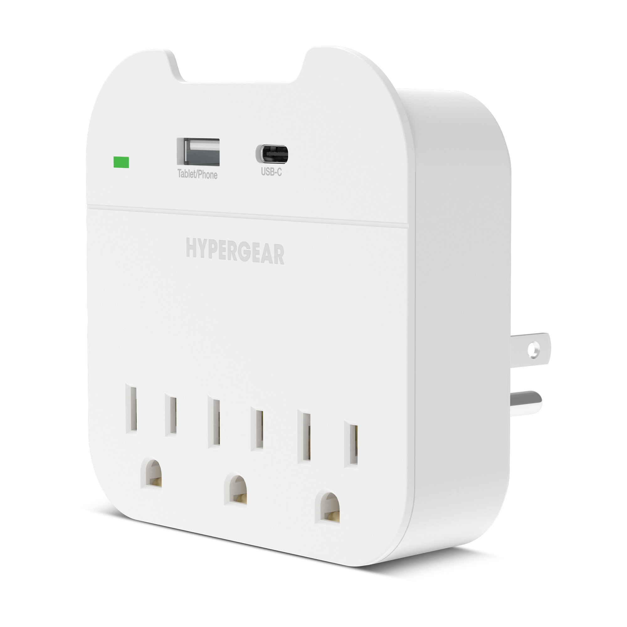 JupiterGear Home - Venta al por mayor Adaptador de corriente - Ladrón de Pared HyperGear con 3 Enchufes0