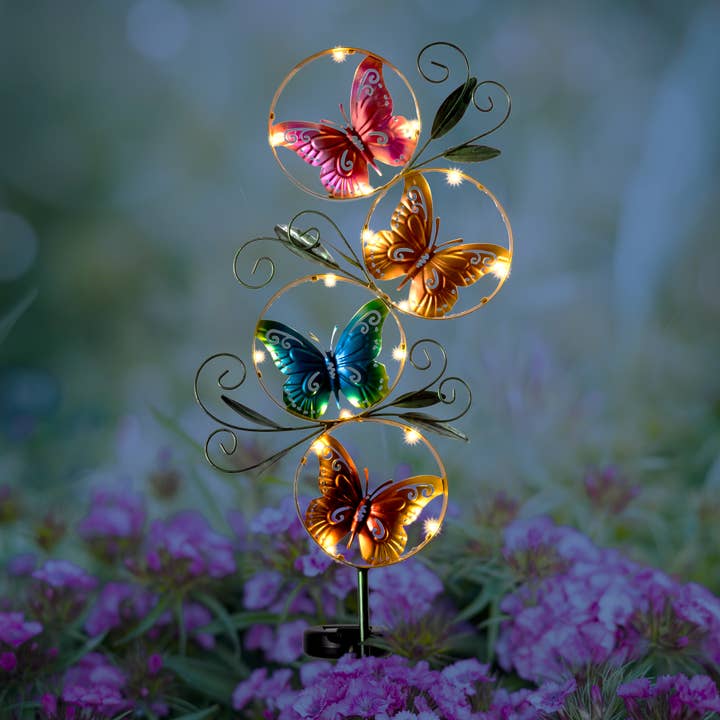 Forever Gifts Inc. - Wholesale Garden/Lawn Stake - Metal Butterfly Solar Garden Stake3
