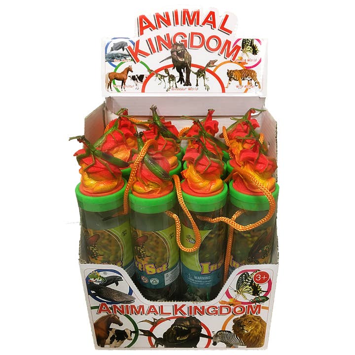Texas Toy Distribution - Wholesale Figurine Toy - Kids - Insects 2" Figurines Bug Tube, Display Set of 12 Tubes2