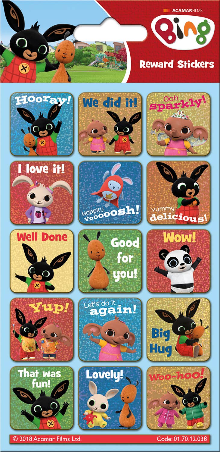 Paper Projects Ltd – wholesale Sticker – Child & baby – Bing Reward Sticker Pack0
