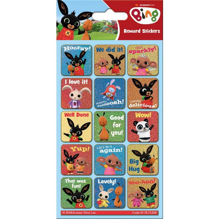 Paper Projects Ltd – wholesale Sticker – Child & baby – Bing Reward Sticker Pack