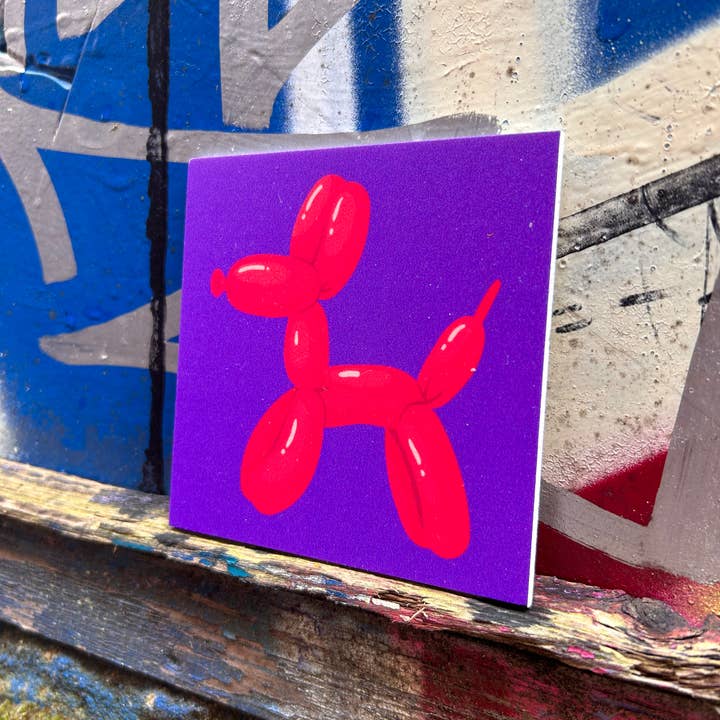 Forex tile 10x10cm - DOG (balloon dog) - #101030103 for wholesale by Lourens Exclusive