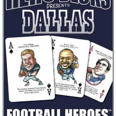 Midwest Novelty / Parody Productions - Wholesale Playing Cards - Dallas Football Heroes Playing Cards for Cowboys Fans0