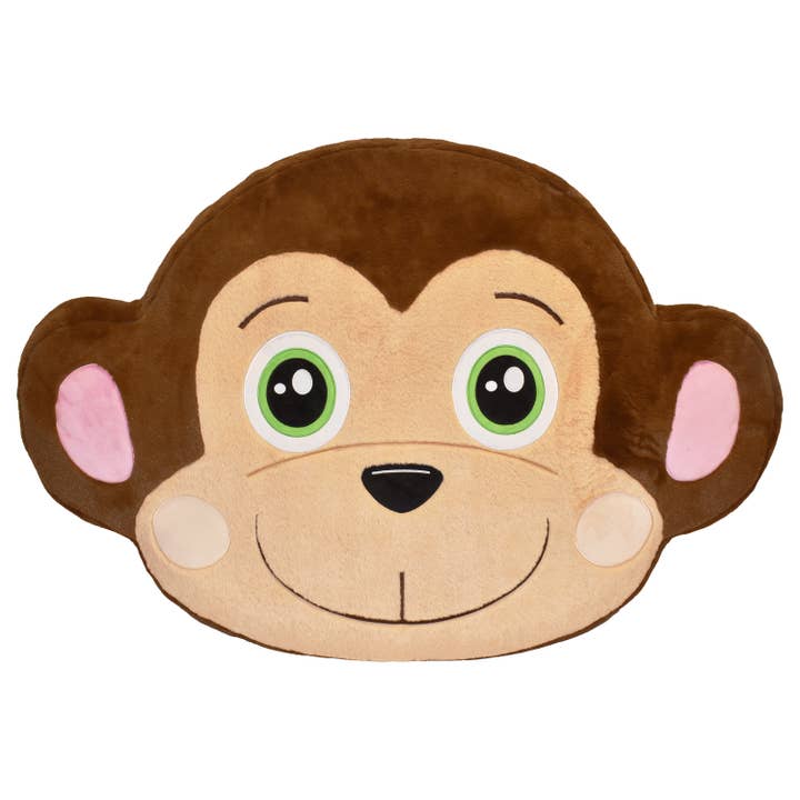 Salus Brands - Wholesale Floor Pillow - Comfy Monkey Fluffy Floor Cushion