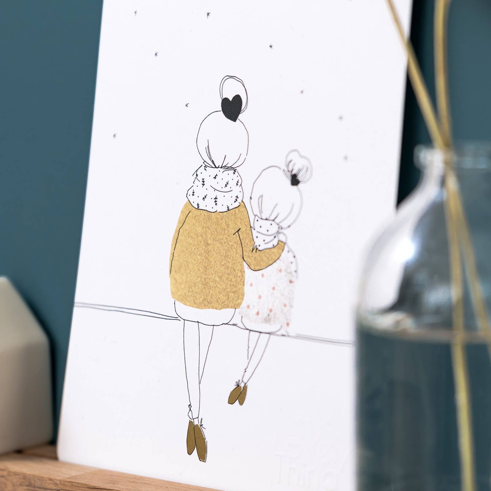 MY LOVELY THING – wholesale Kärlekskort – Kort älskar mamma och flicka vinter2