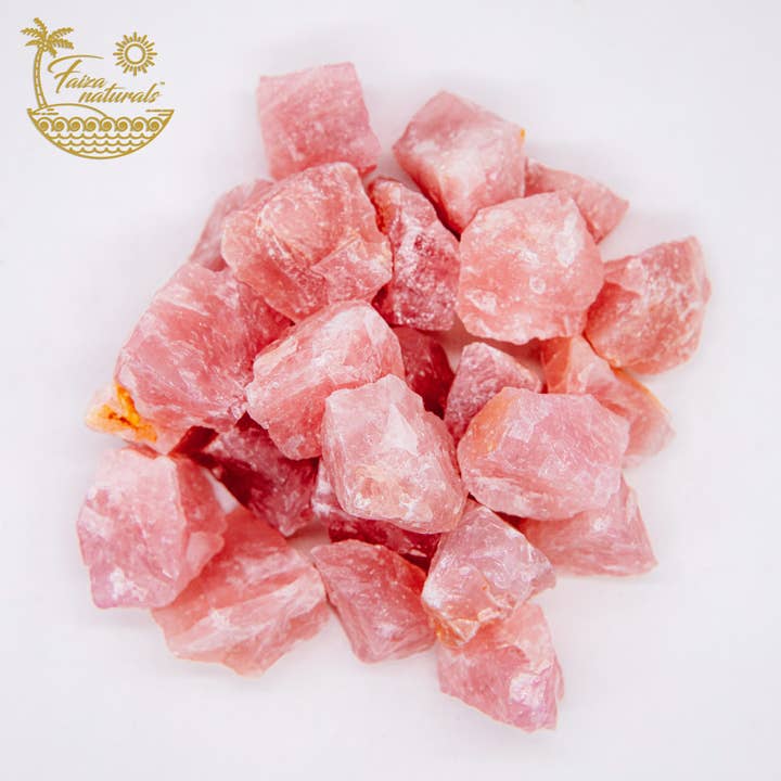 Faiza Naturals - Wholesale Spiritual Stone/Crystal - Rose Quartz Raw Crystals in Bulk