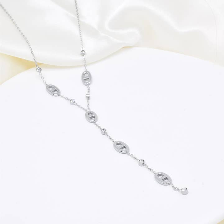 Kapyco - Wholesale Y-Neck/Lariat Necklace - stainless steel Y shape necklace - BJ210191