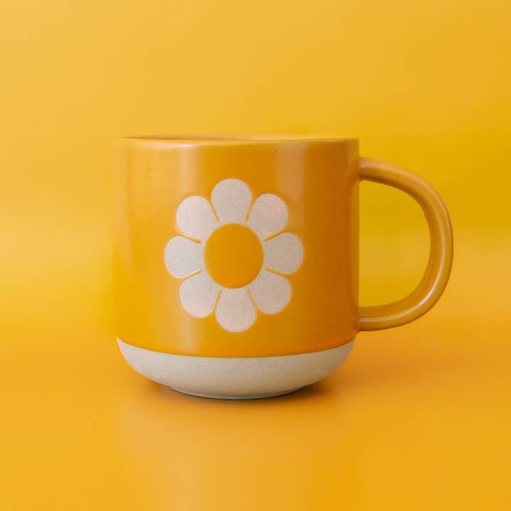 Sunshine Studios - Wholesale Coffee Mug - Retro Flower Ceramic Mug