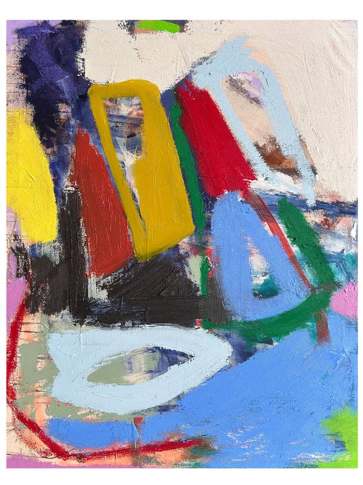 Fisk ur vattnet Abstrakt konsttryck för wholesale av Valerie Dumas Art