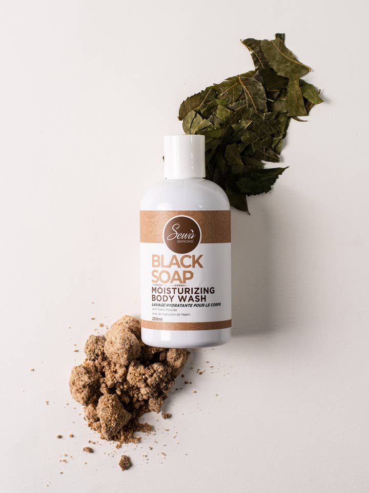 Black Soap Body Wash | 250ml for wholesale by Sewa Skincare