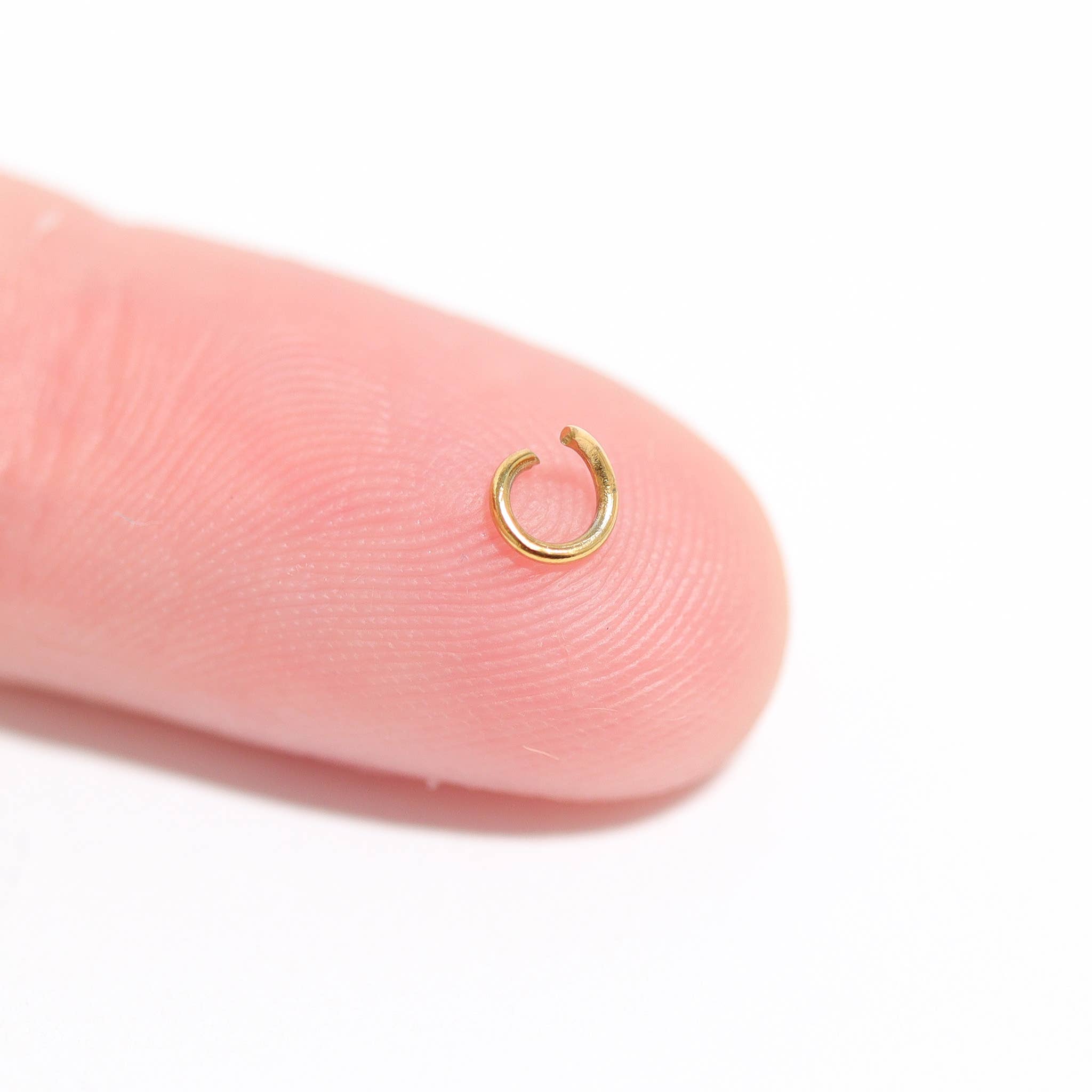 WJW - Vendita all'ingrosso Attrezzature per lavoretti e fai da te - Connettori ad anello di collegamento rivestiti in PVD in oro 18 carati, confezione da 1002