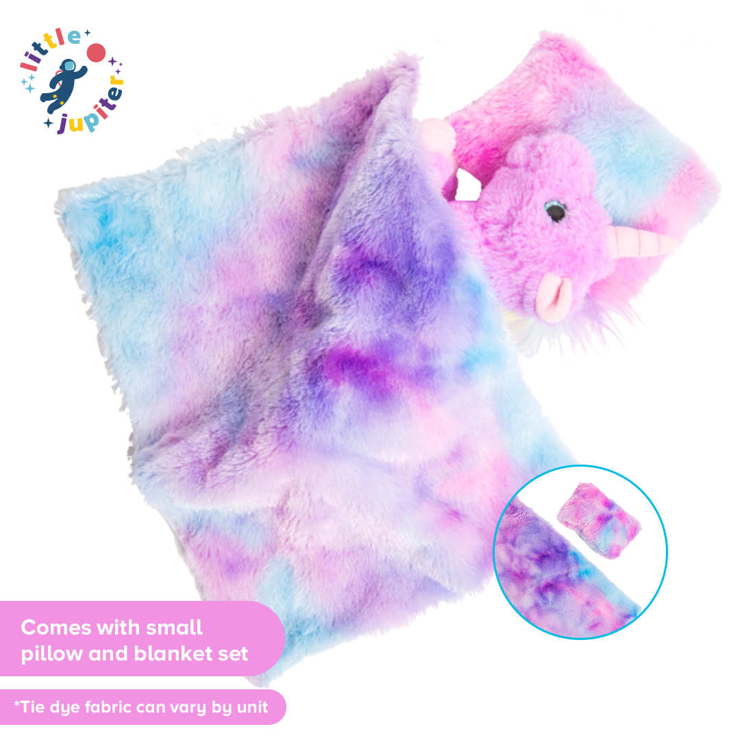 AYK Brand - Wholesale Stuffed/Plush Toy - Kids & Baby - Little Jupiter Mommy & Baby Unicorn Set - Purple Tie Dye3