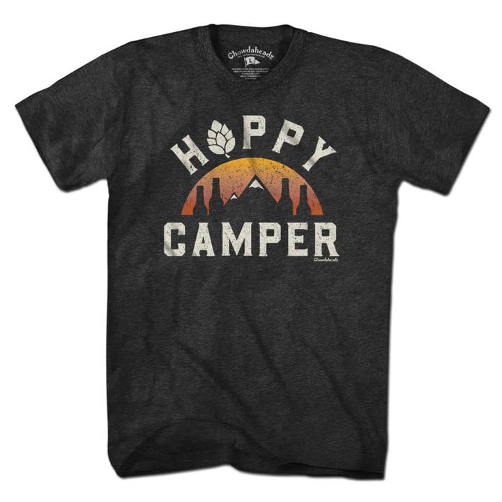 Happy Camper Sunset T-Shirt for wholesale by Chowdaheadz