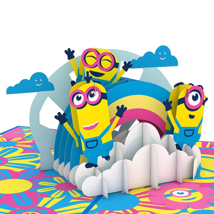 Minions Groovy Birthday Pop-Up Card 5x7" for wholesale by Lovepop Cards