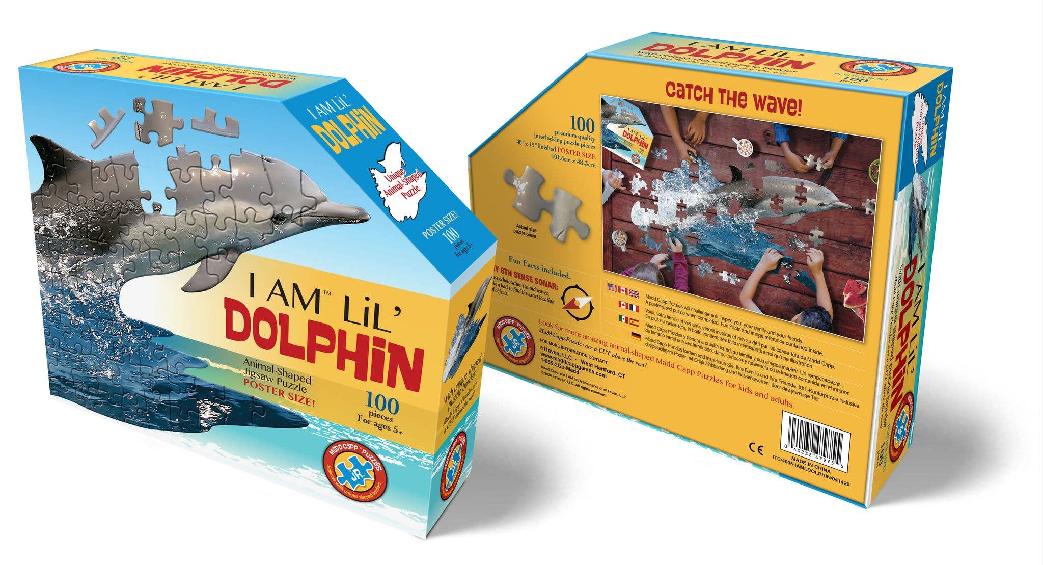 Madd Capp Games & Puzzles - Wholesale Puzzle - Kids - I AM Lil DOLPHIN 100 piece jigsaw puzzle - gift3